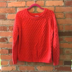 Red cotton sweater